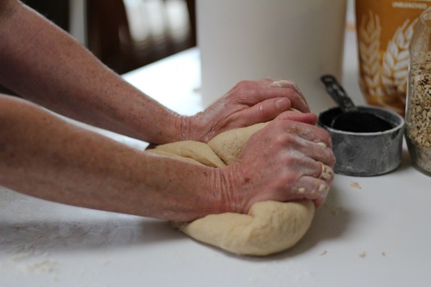 making bread